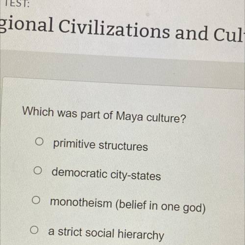 Which was part of Maya culture?
