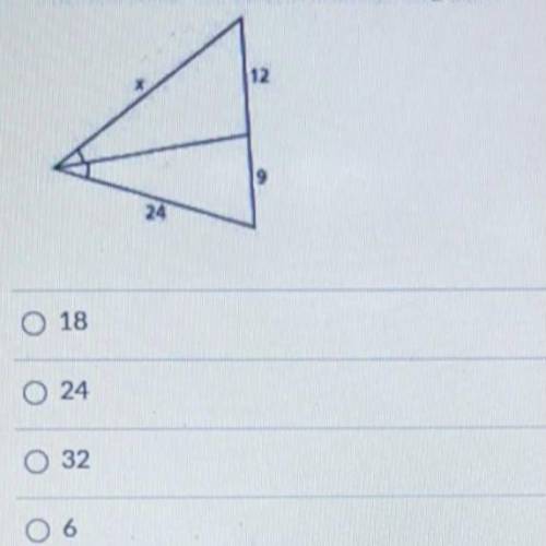 Find the value of x in the picture above