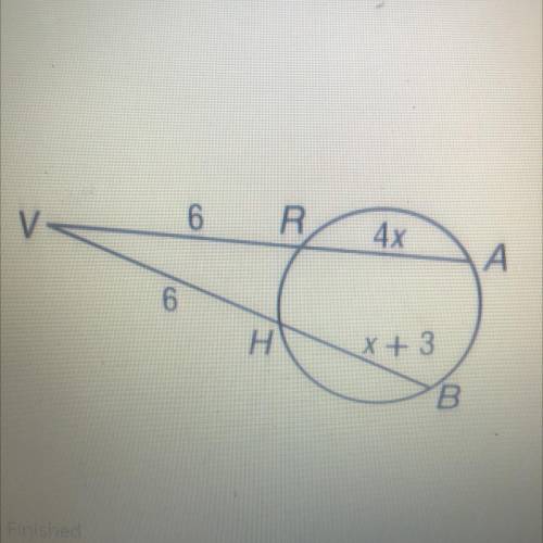Find X segment of circles