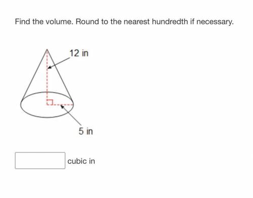 What is the volume. Round to the nearest hundredth if necessary.