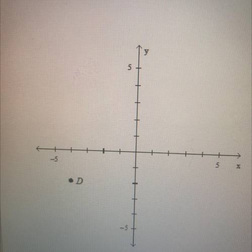 Give the coordinates of point D.
A. (-2,-4)
B. (-4,2)
C. (-4,-2)
D. (4, -2)