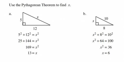 What is x on these triangles?