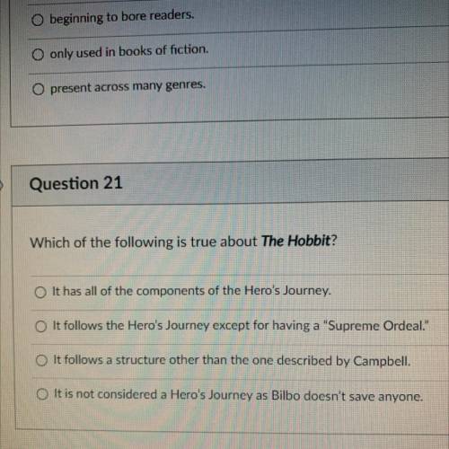 Which of the following is true about THE HOBBIT