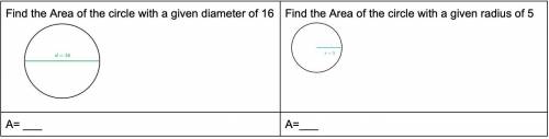 Help with Area of a circle