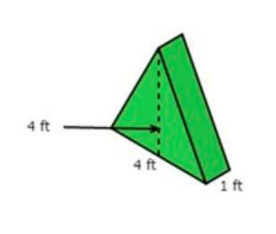 RIGHT ANSWER GETS BRAINLIST WORTH 20 POINTS!!

What is the volume of the triangular prism?
A. 12 f