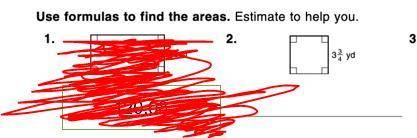 Use formulas to find area