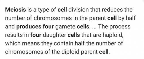 The four cells produced in meiosis will have a:

a. 2n number of chromosomes and will differ geneti