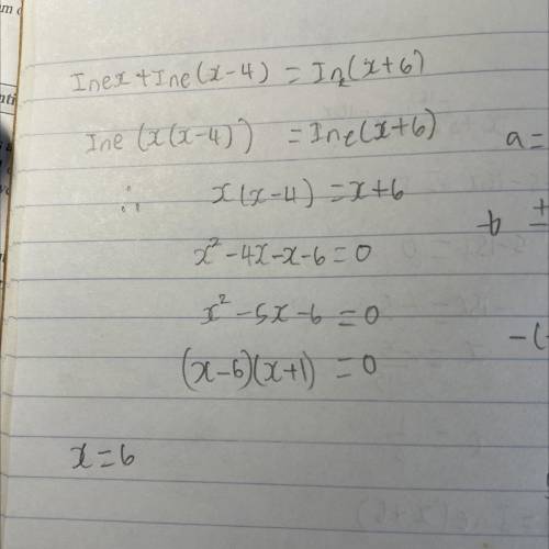 Can someone explain why the ans is X=6? Its (x-6)
