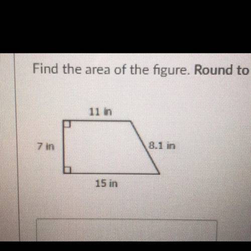 Help fast!!! Find the area of the figure ..round to the nearest hundredth