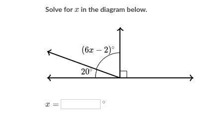 Solve for x in the equation