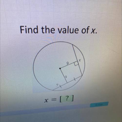 Find the value of x.
x = [?]