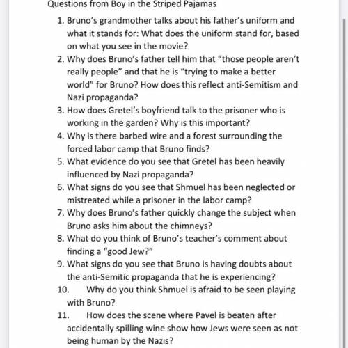 If someone answers all these questions I will mark brainlist.
