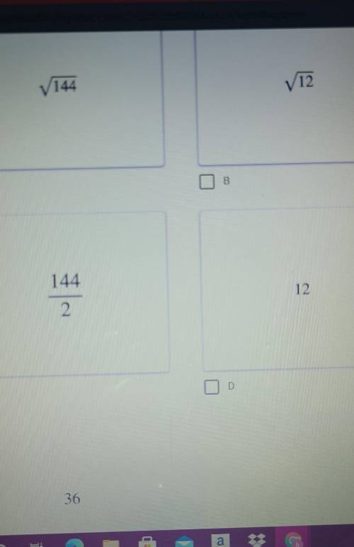 HELP HELP HELP FIRST RIGHT ANSWER GETS BRSINLIEST

A SQUARE HAS AN AREA OF 144 SQUARE FEET; SELECT