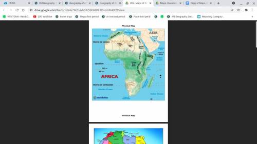 Geography of Africa South of the Sahara

PHYSICAL 
According to the map, what is the largest lake