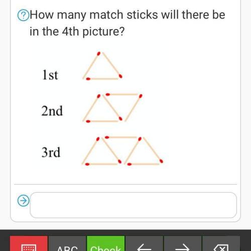How many match sticks will there be in the 4th picture?