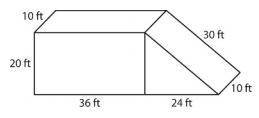 Find the surface area of the solid figure below