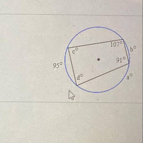 HELP!!
Find the value of each variable. For the circle, the dot represents the center.