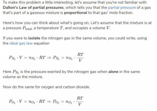 A mixture of oxygen( O2), dinitrogen monoxide (N2O), and argon (Ar) has a total pressure of 0.98 atm
