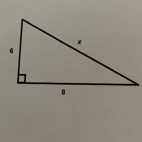 Use Pythagorean theorem to solve the following right triangles, put your answer in simplest radical