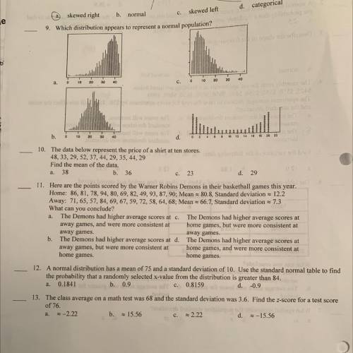 #9-13 answer needed plEASE