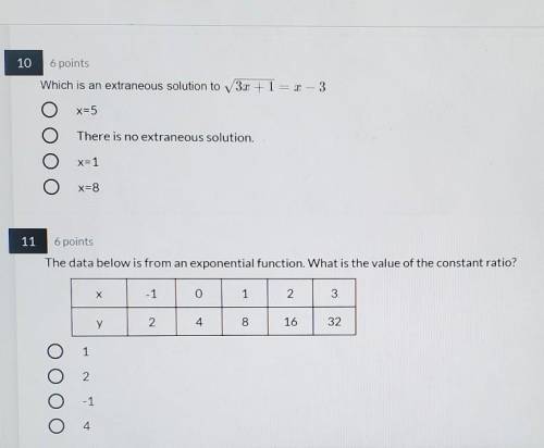 Two algebra questions​