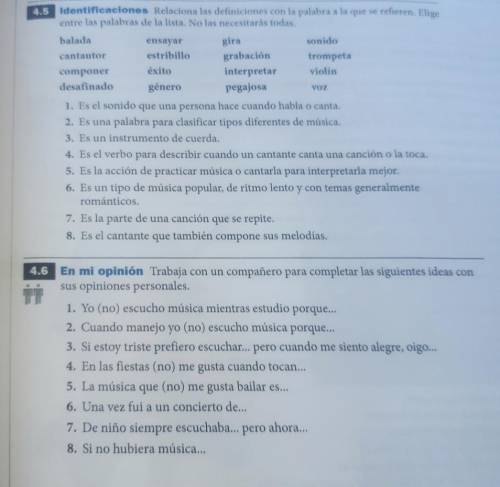 I really need help with my Spanish work pls