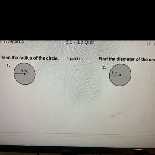Find the radius of the curcle