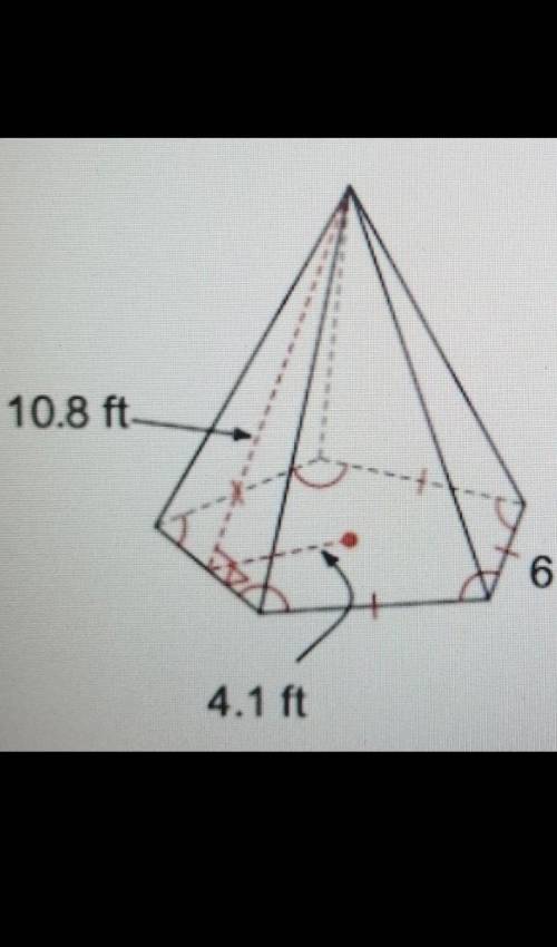 ♡♡LOTS OF POINTS♡♡

BRAINLIEST TO RIGHT ANSWER!!!10.8 ft 4.1 ft6 ftFIND THE LATERAL AREA OF THIS F