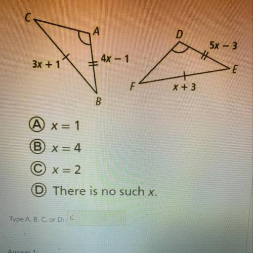 Find the value of x? ILL GIVE BRAINLIEST