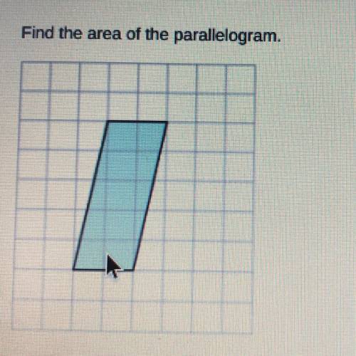 Find the
area of the parallelogram.