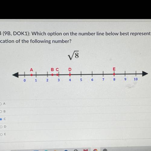 Pls help, i tried doing it myself but I don’t get it !!!Which option on the number line below best