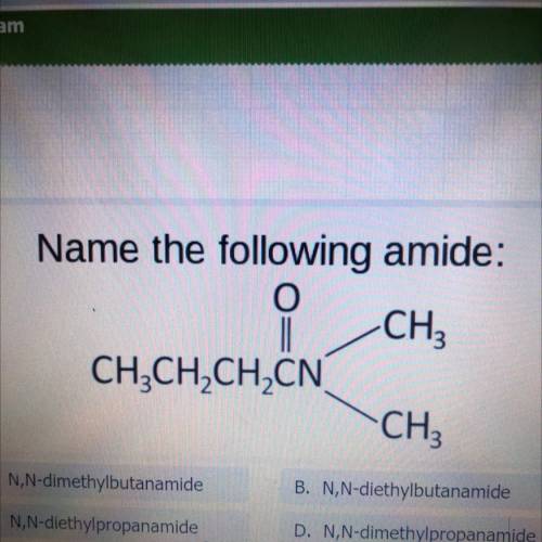 Name the following amide:
O
CH3
CH2CH2CH2CN
CH3