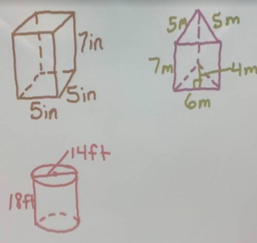 Find the surface area for the following figures please help and thank you