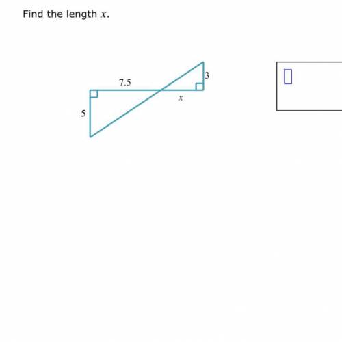 Find the length x aleks