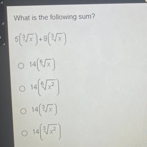 What is the following sum?
