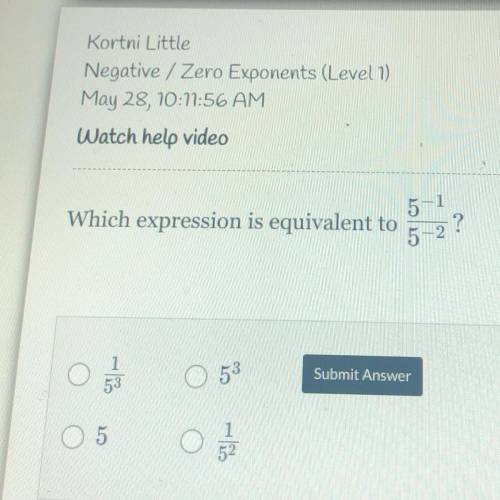 Which expression is equivalent to
5-1/5-2