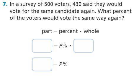 In a survey of 500 voters, 430 said they would vote for the same candidate again. What percent of t