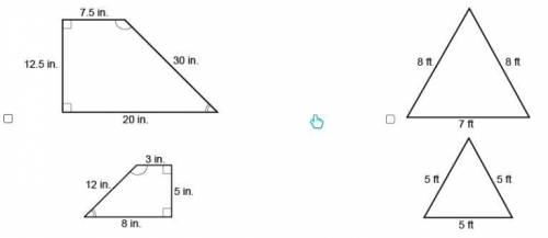 Please help fast! 
Which pairs of polygons are similar?
Select each correct answer.