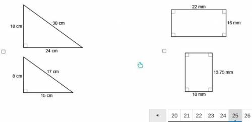 Please help fast! 
Which pairs of polygons are similar?
Select each correct answer.