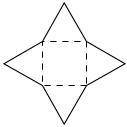 Which solid figure has the following net?

square prism
square pyramid
triangular pyramid
triangul