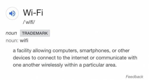 Defination of Wi-Fi plz​