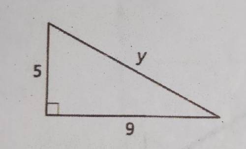 HELP!!! =∆=Applying the Pythagorean theorem, solve this triangle.​