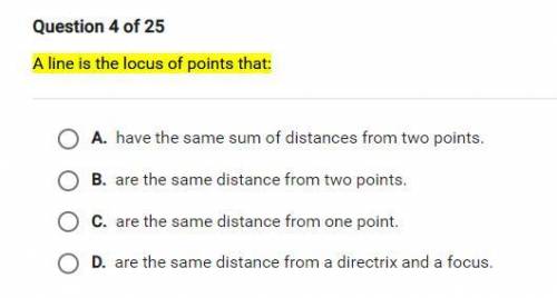 A line is the locus of points that: