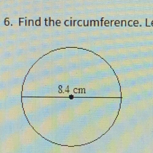 Find the circumference. Leave your answer in terms of pi.

O 12.6 cm
0 4.25 cm
O 16.87 cm
O 8.45 c