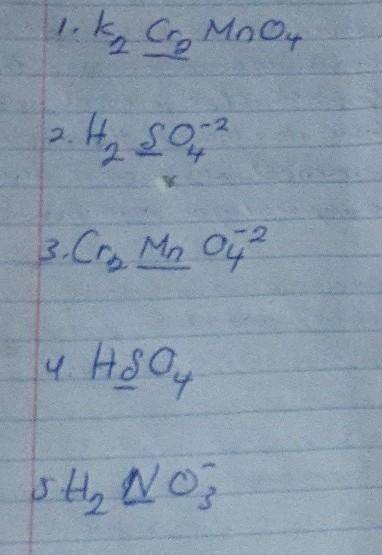 Calculate the oxidation number of the following atom​