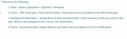 Write an introduction paragraph that shows if Romeo and Juliet's love is true or infatuation and no