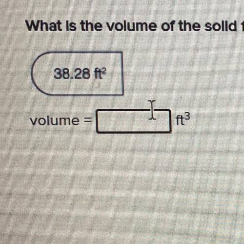 What is the volume of the solld figure that has a helght of 11 feet and the following base?

volum