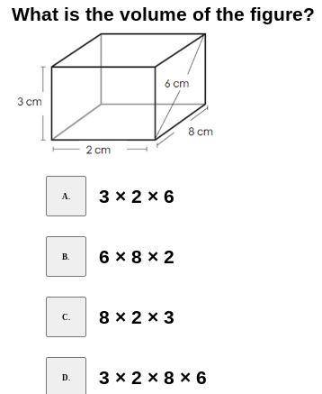 Help me find the volume of the figure.