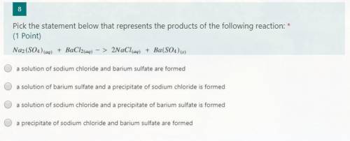 Statement which represents chemical reaction