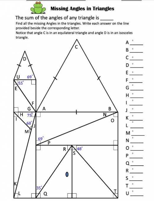 Missing Angles In Triangles Worksheet : House